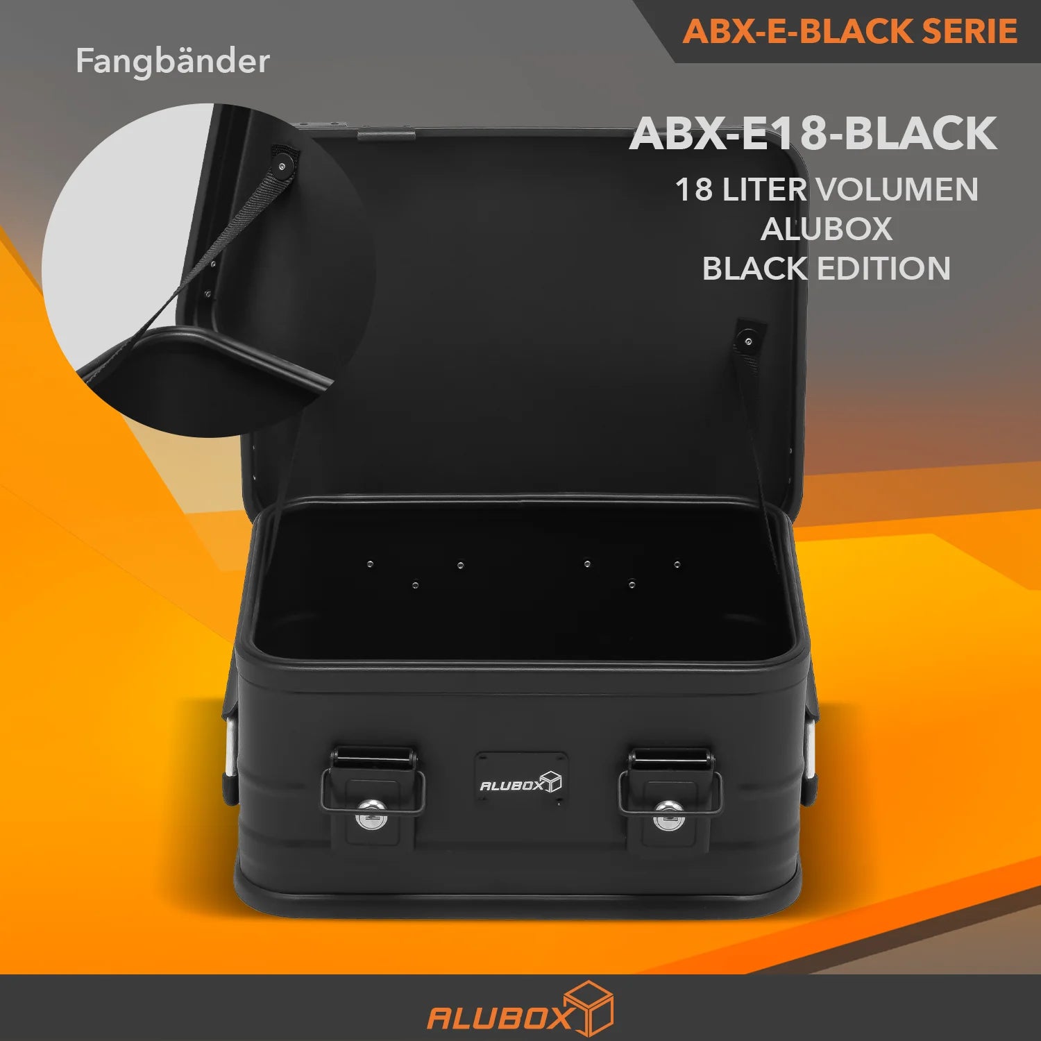 ALUBOX Premium 18 - 159 L Stapelecken - komplett schwarz