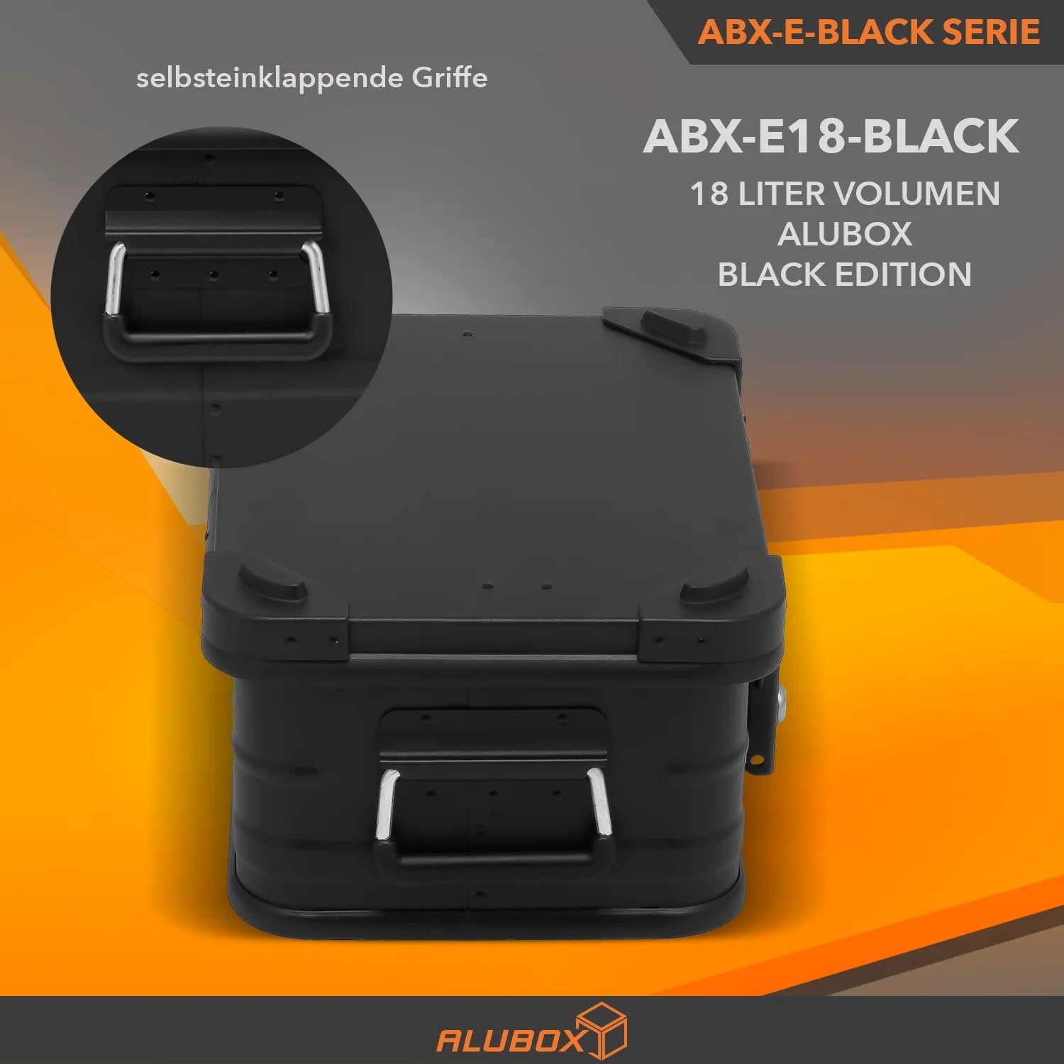 ALUBOX Premium 18 - 159 L Stapelecken - komplett schwarz