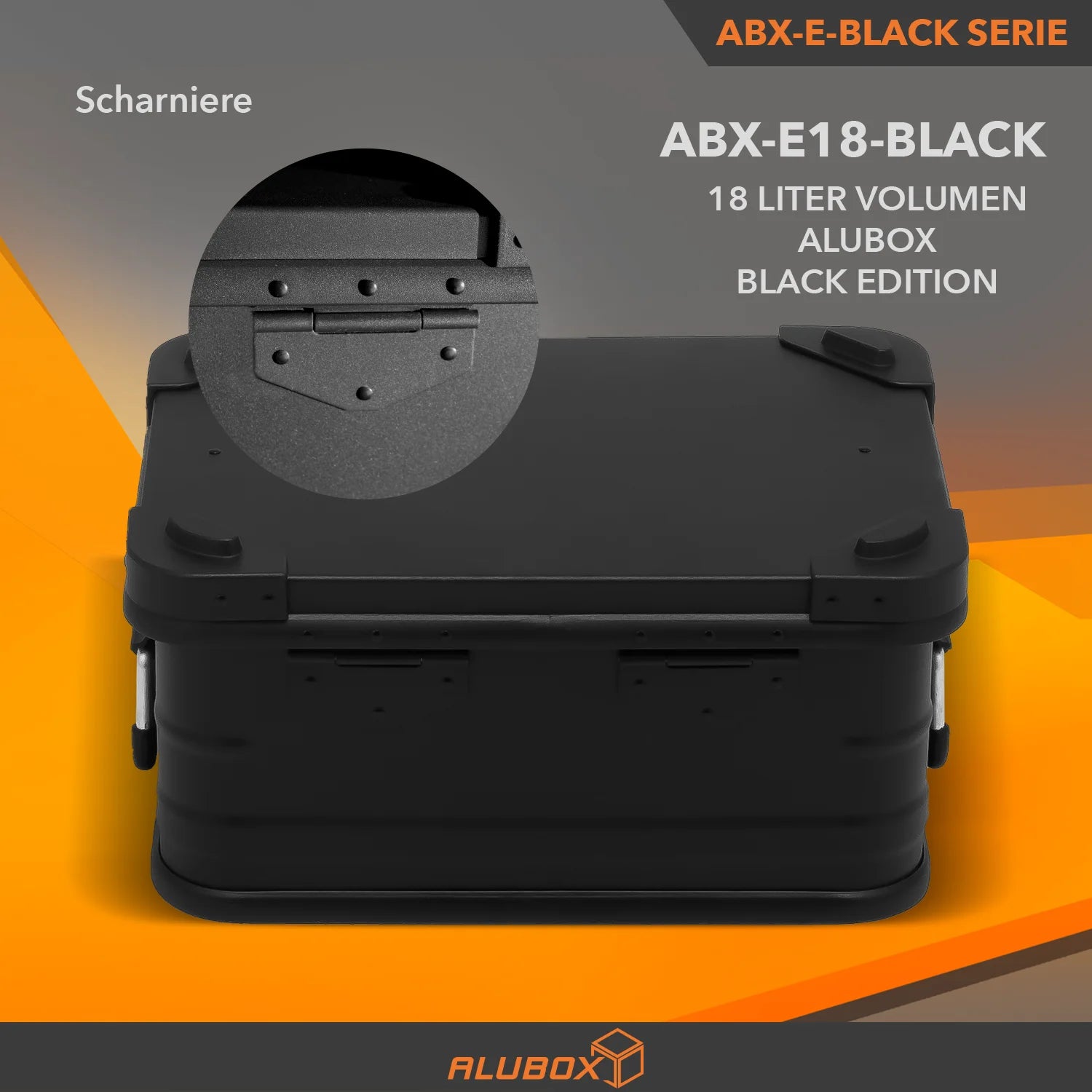 ALUBOX Premium 18 - 159 L Stapelecken - komplett schwarz