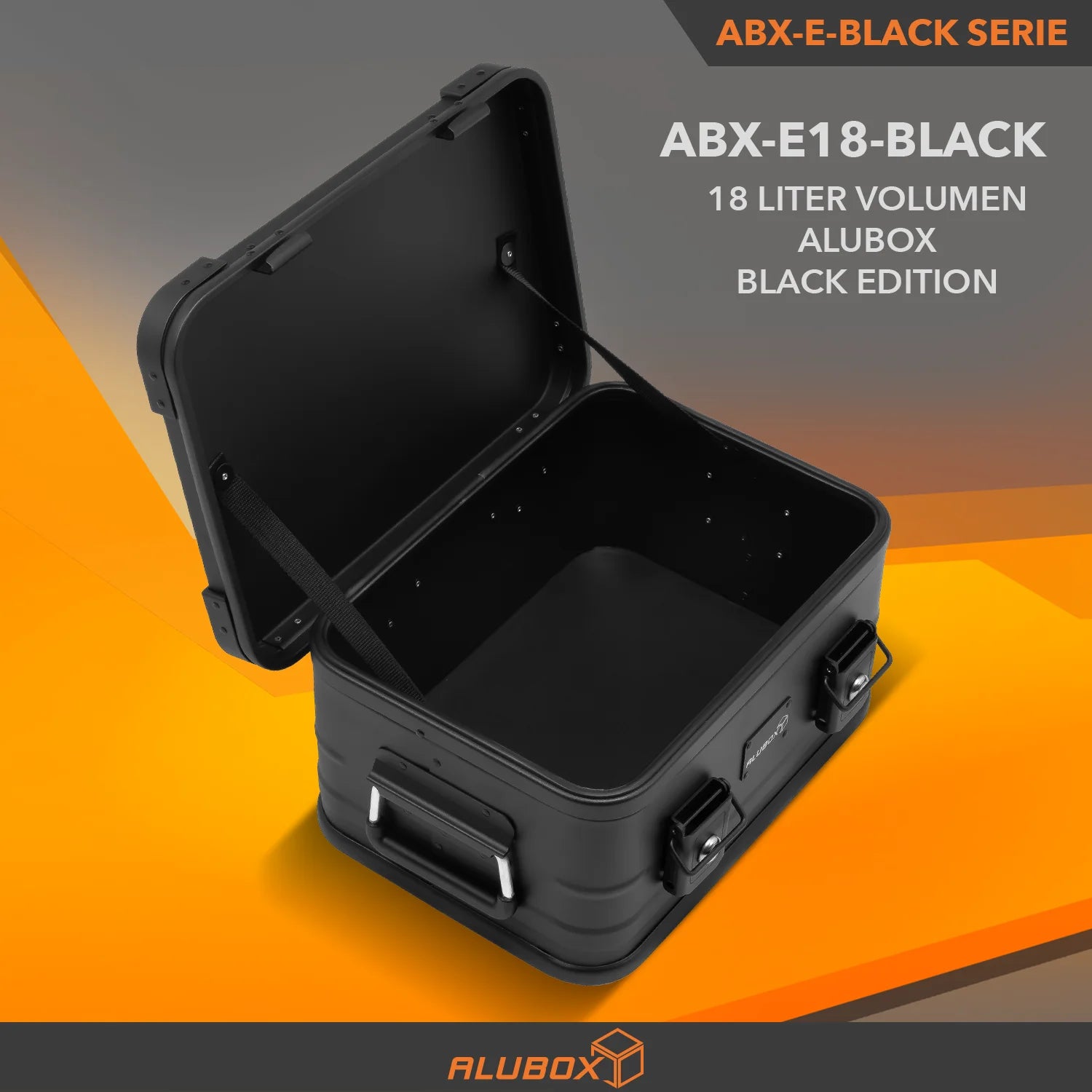 ALUBOX Premium 18 - 159 L Stapelecken - komplett schwarz