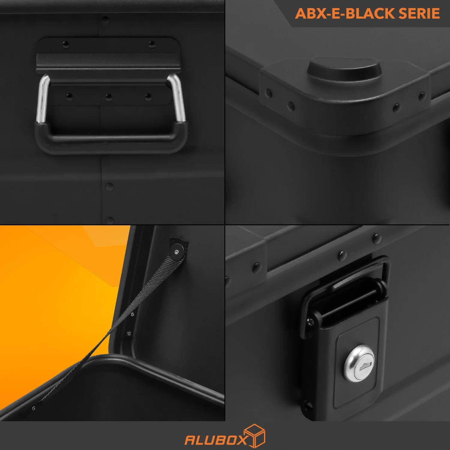 ALUBOX Premium 18 - 159 L Stapelecken - komplett schwarz