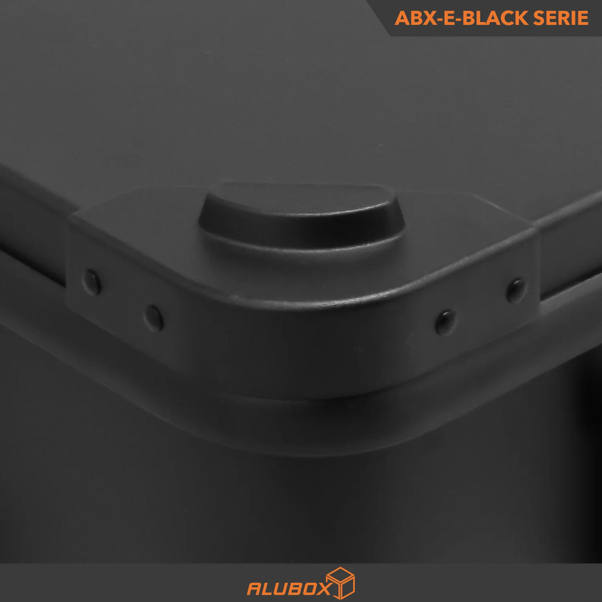 ALUBOX full Black Box - mit Deckel + Stapelecken
