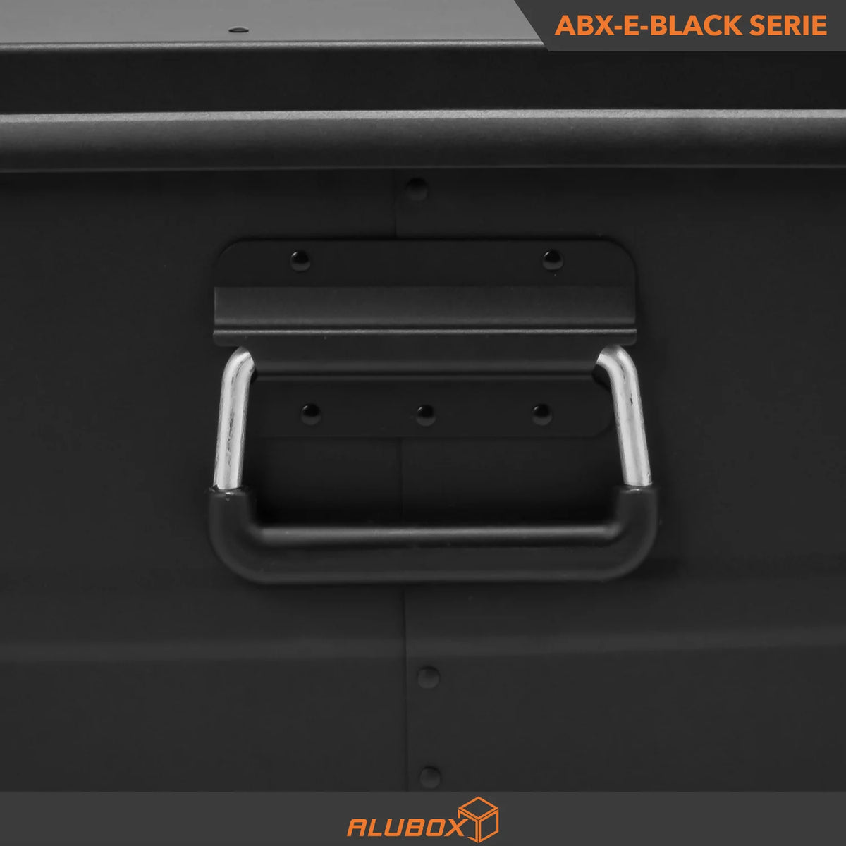 ALUBOX full Black Box - mit Deckel + Stapelecken