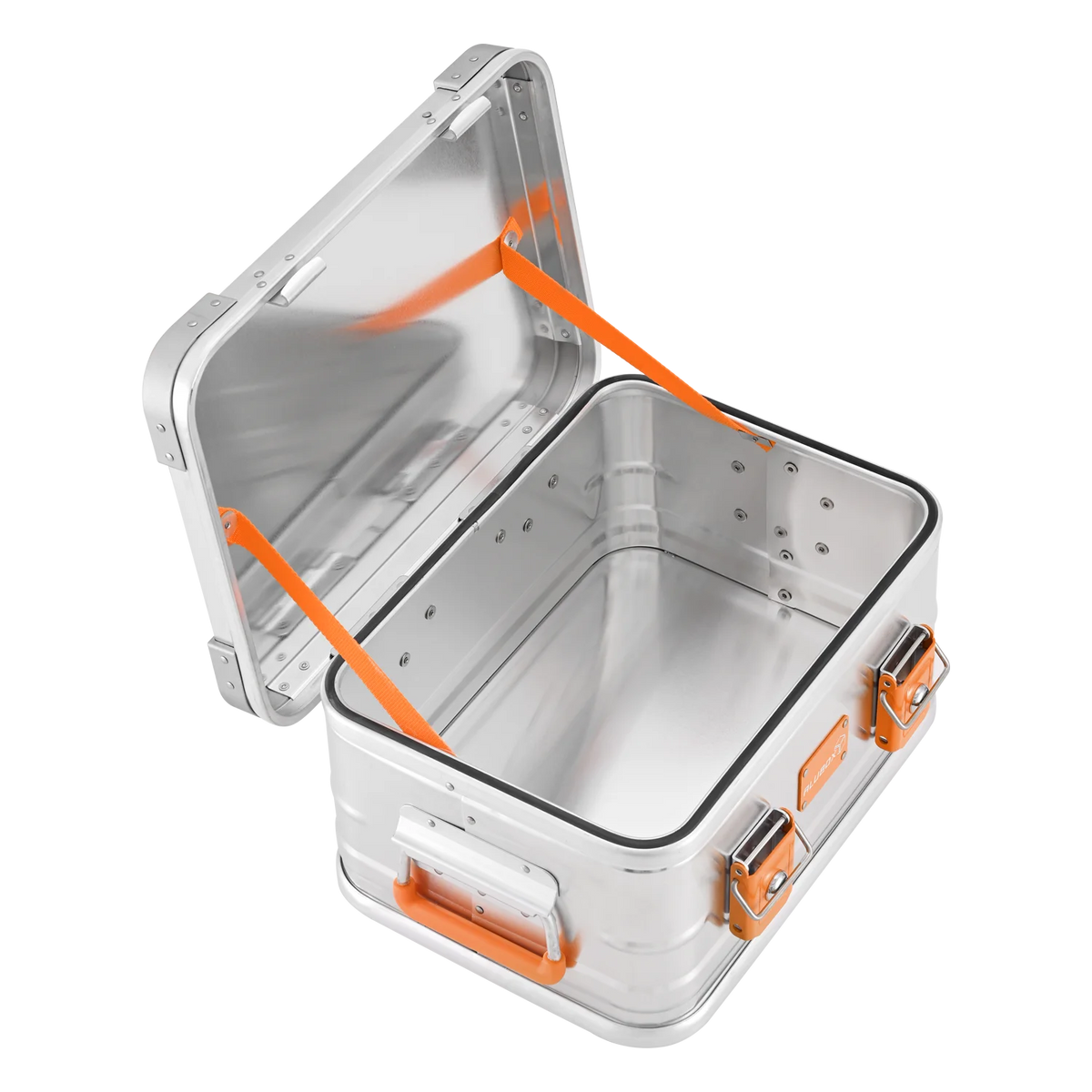 ALUBOX Alu Metallkiste - silber - abschliessbar mit Deckel