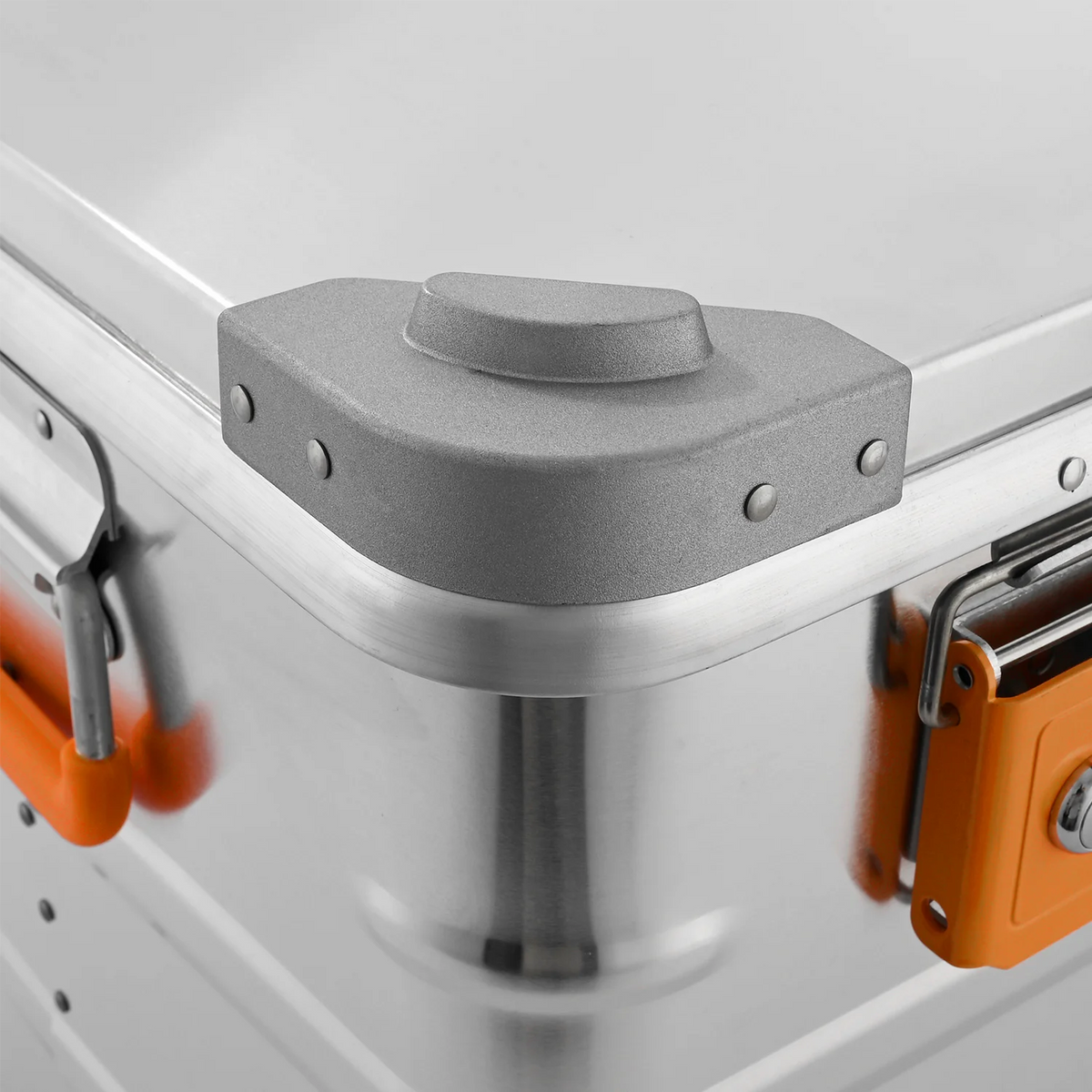 ALUBOX Alu Metallkiste - silber - abschliessbar mit Deckel