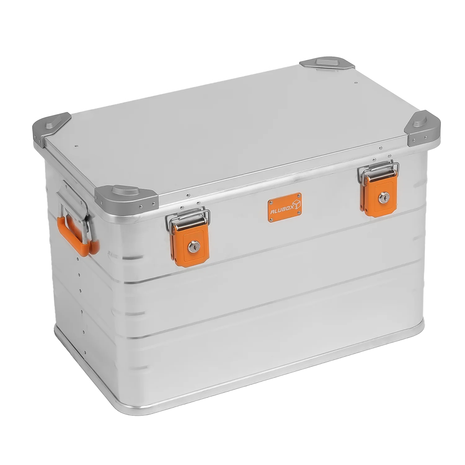 Alubox Premium Lagerbox 18-250 Liter - Stapelecken- silber Variante 78 L - 620 x 420 x 405