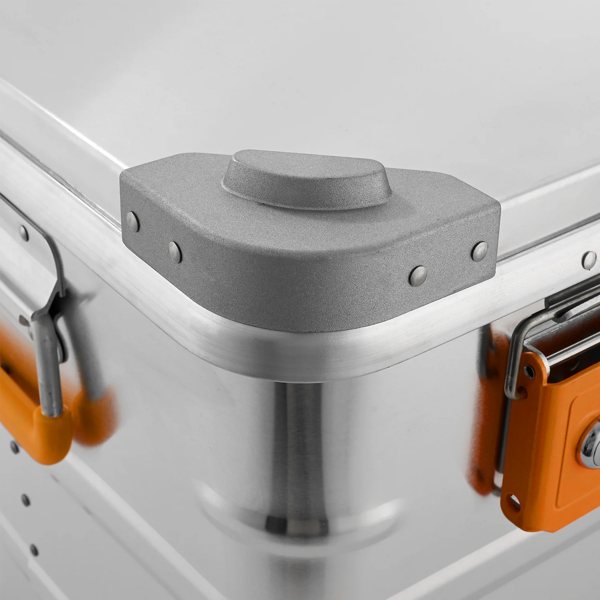 ALUBOX Alu Metallkiste - silber - abschliessbar mit Deckel