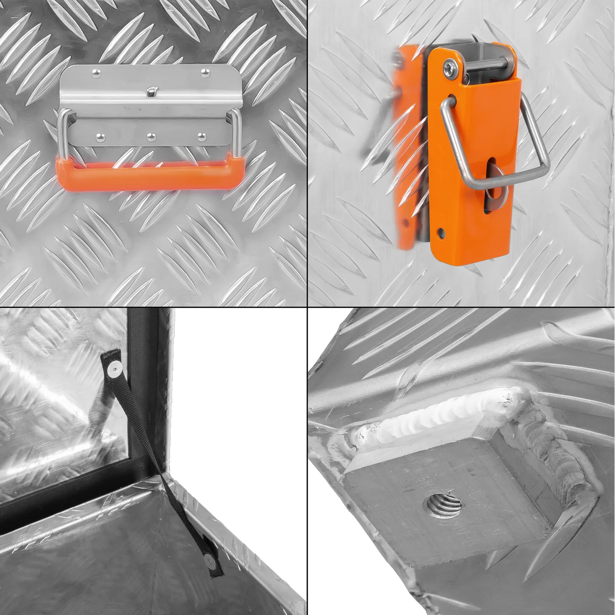 ALUBOX Transportkiste 3 mm Riffelblech silber