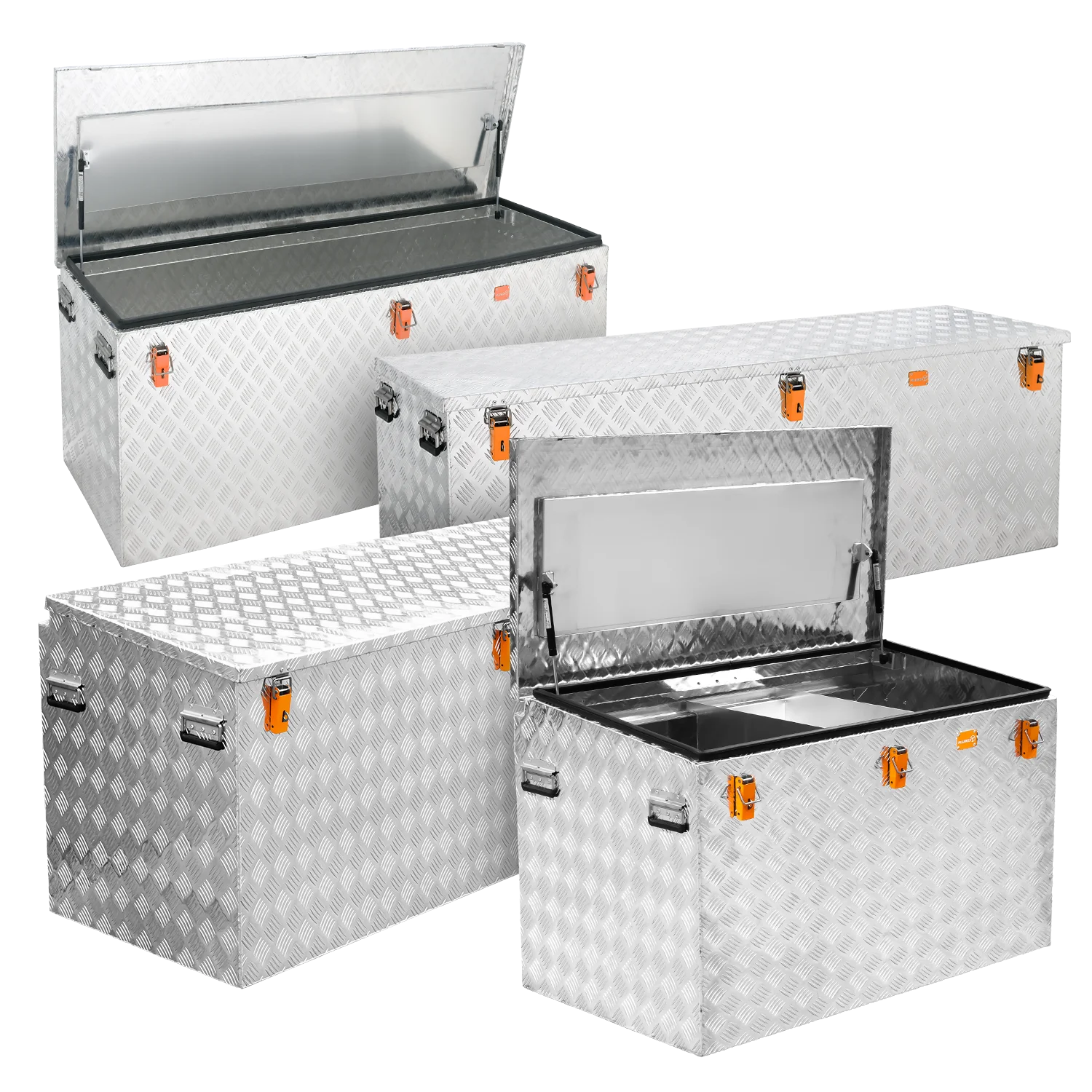 Aluminium Riffelblech Pritschenbox Größenwahl