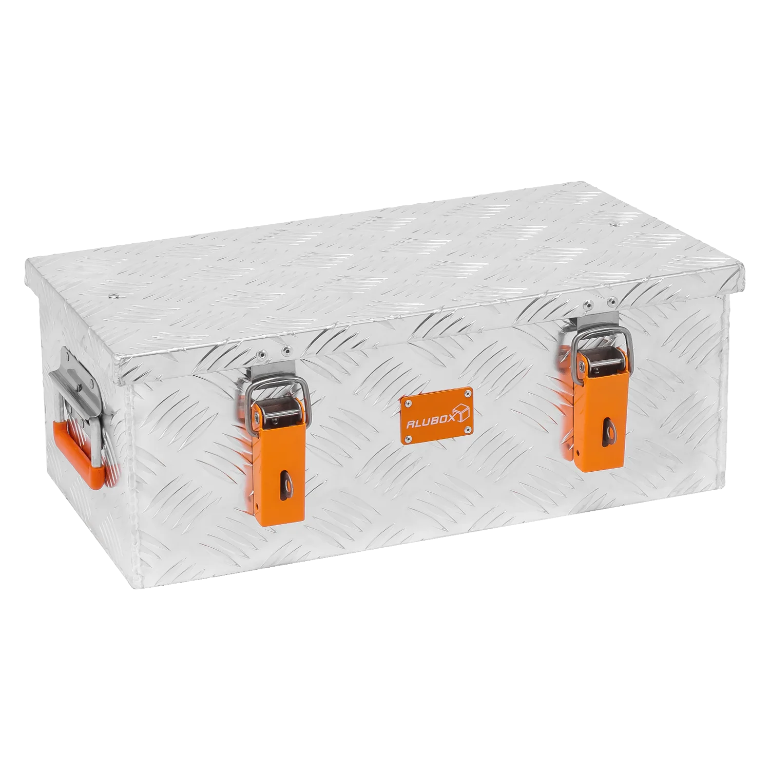 ALUBOX Riffelblech silber 1.5mm Stärke - Größenwahl 25L - 525 x 290 x 200