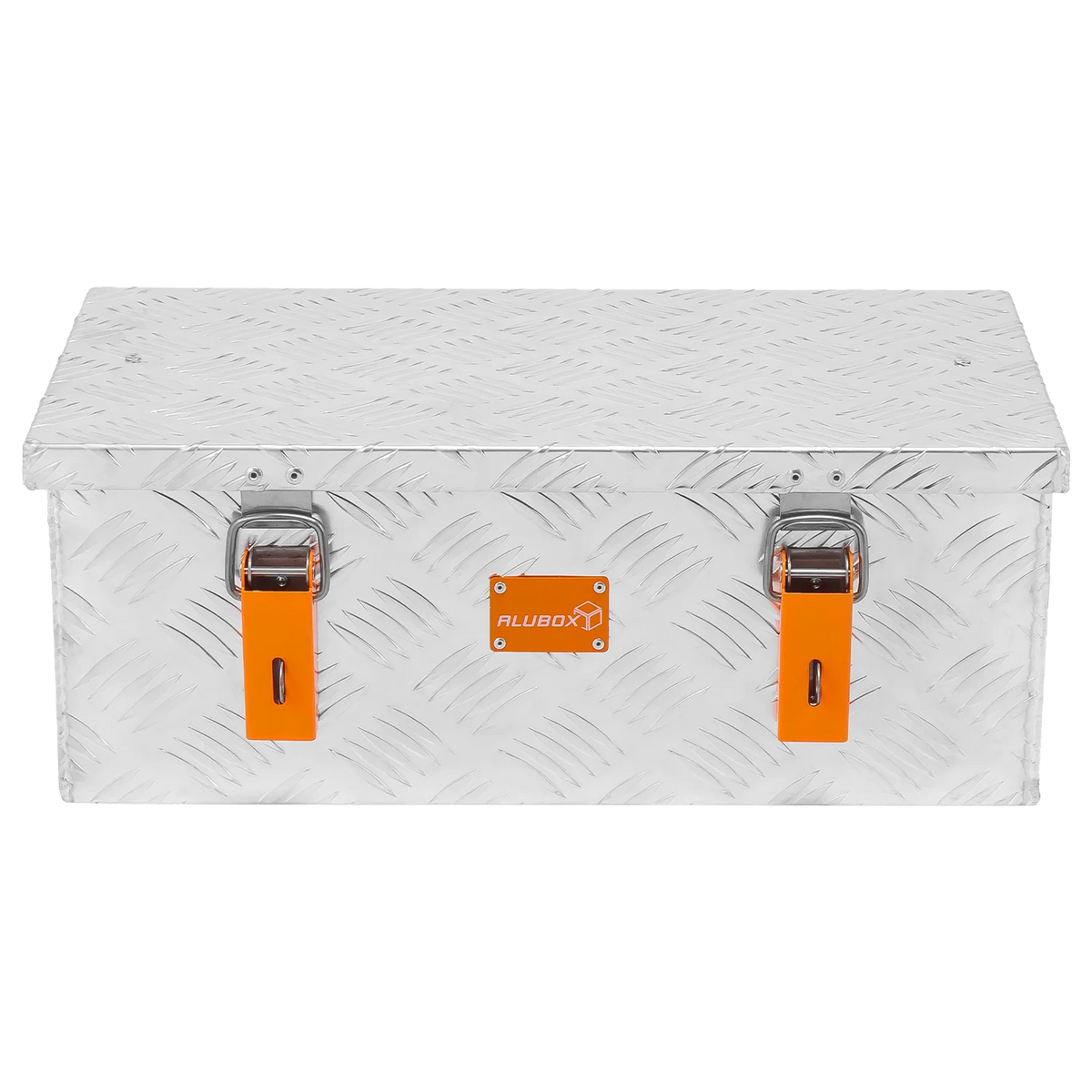ALUBOX leichte Riffelblech Transportbox blank silber