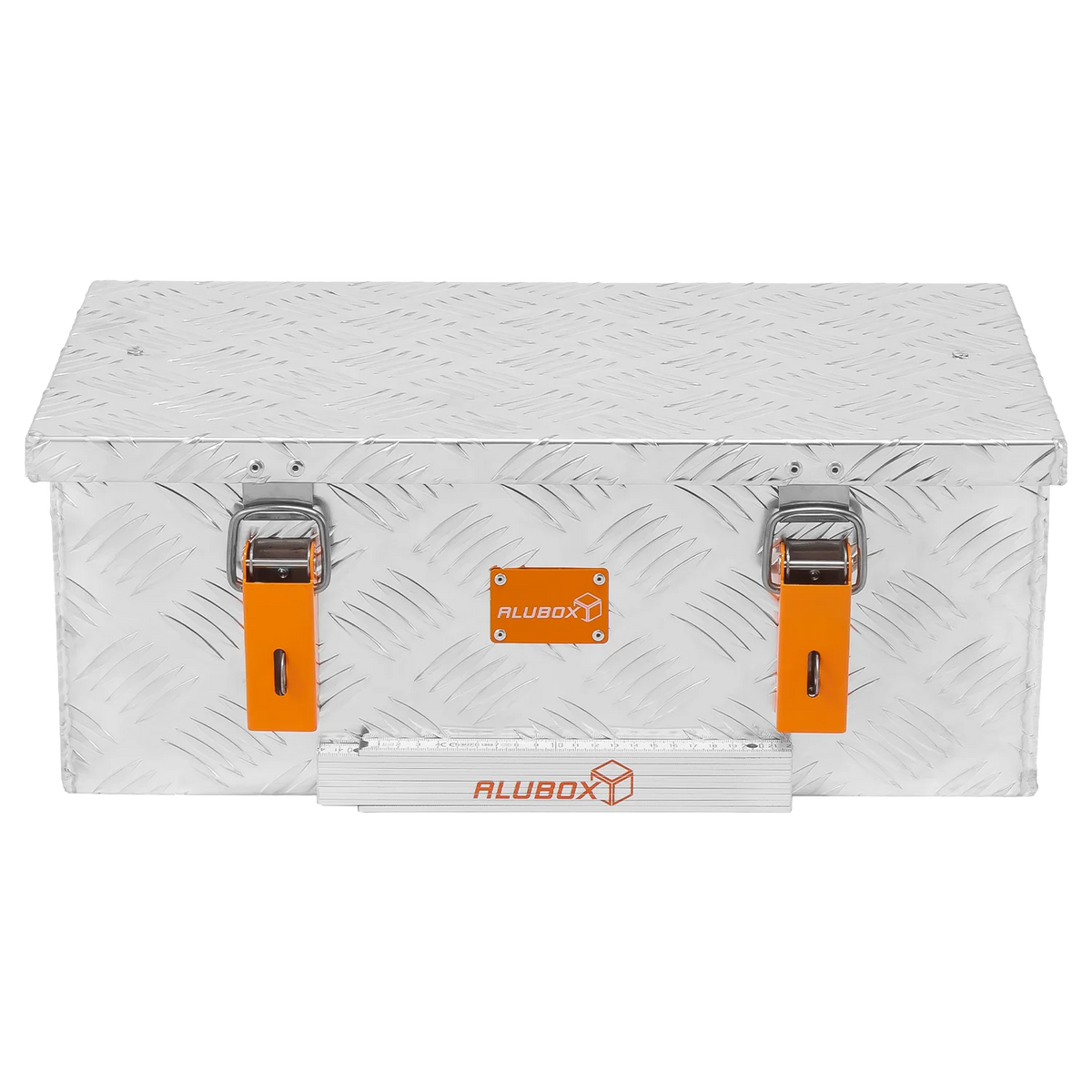 ALUBOX leichte Riffelblech Transportbox blank silber
