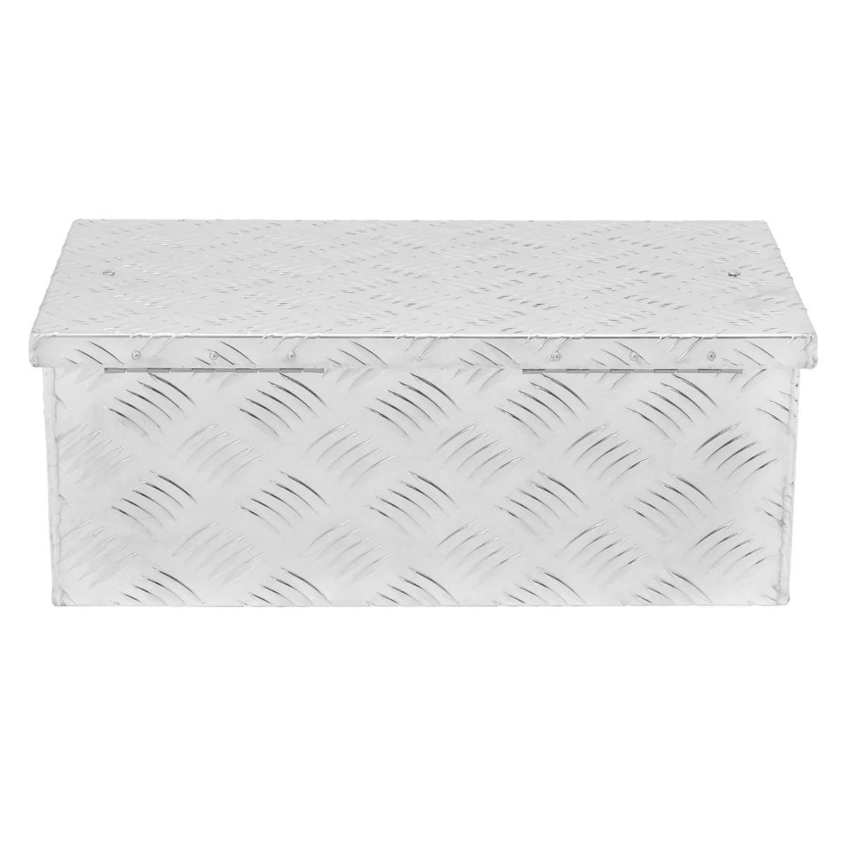 ALUBOX leichte Riffelblech Transportbox blank silber
