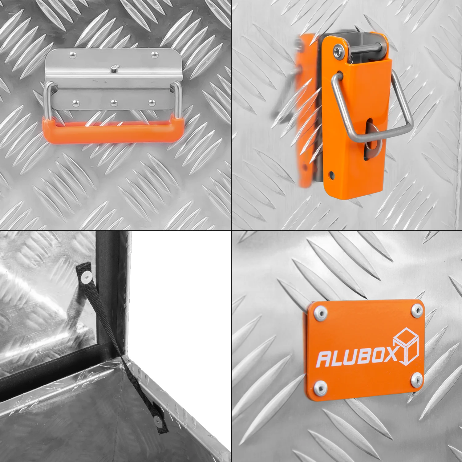 ALUBOX Riffelblech silber 1.5mm Stärke - Größenwahl