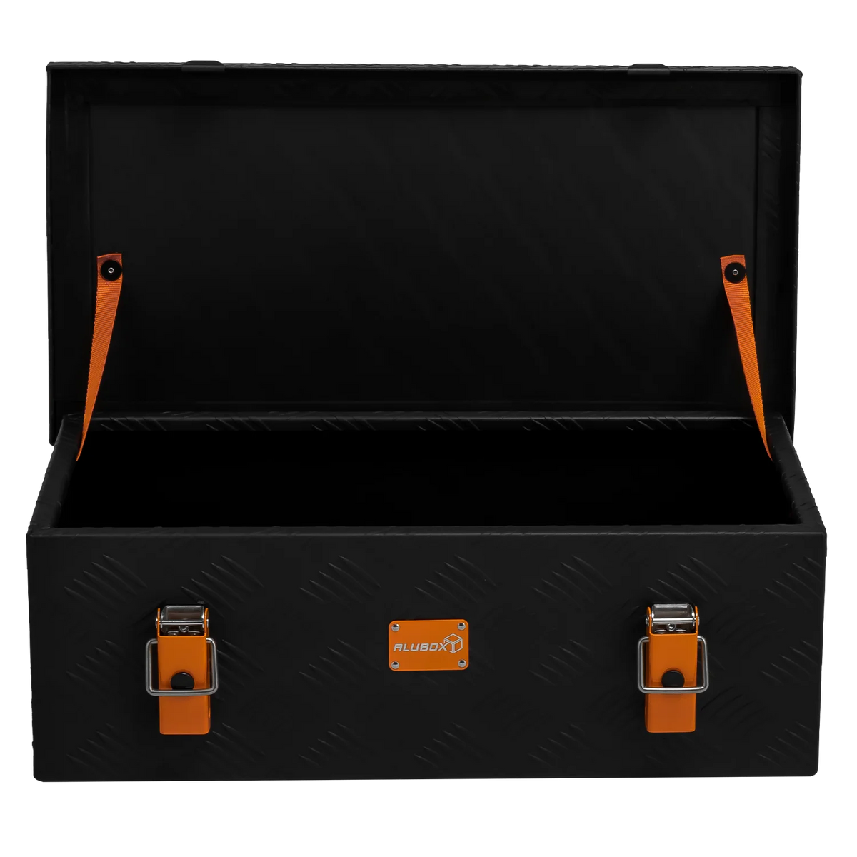 ALUBOX Transportbox 1,5 mm Riffelblech schwarz pulverbeschichtet