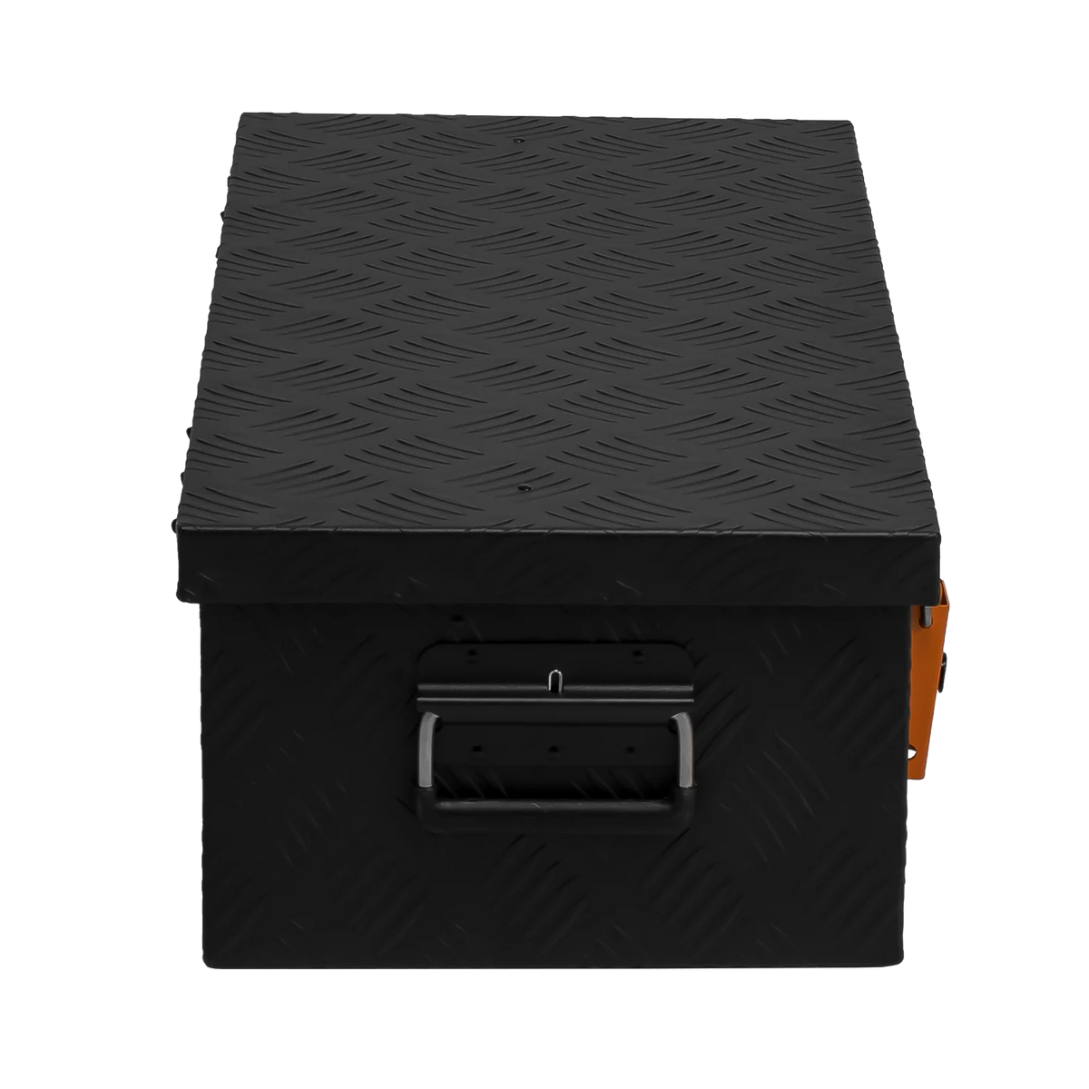 ALUBOX Transportbox 1,5 mm Riffelblech schwarz pulverbeschichtet