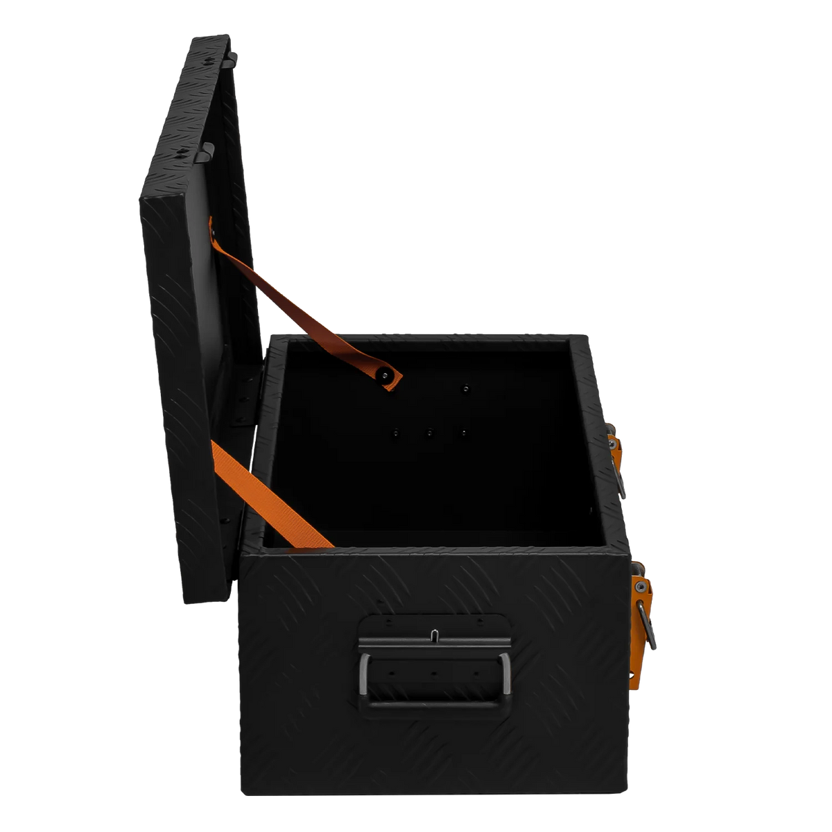 ALUBOX Transportbox 1,5 mm Riffelblech schwarz pulverbeschichtet
