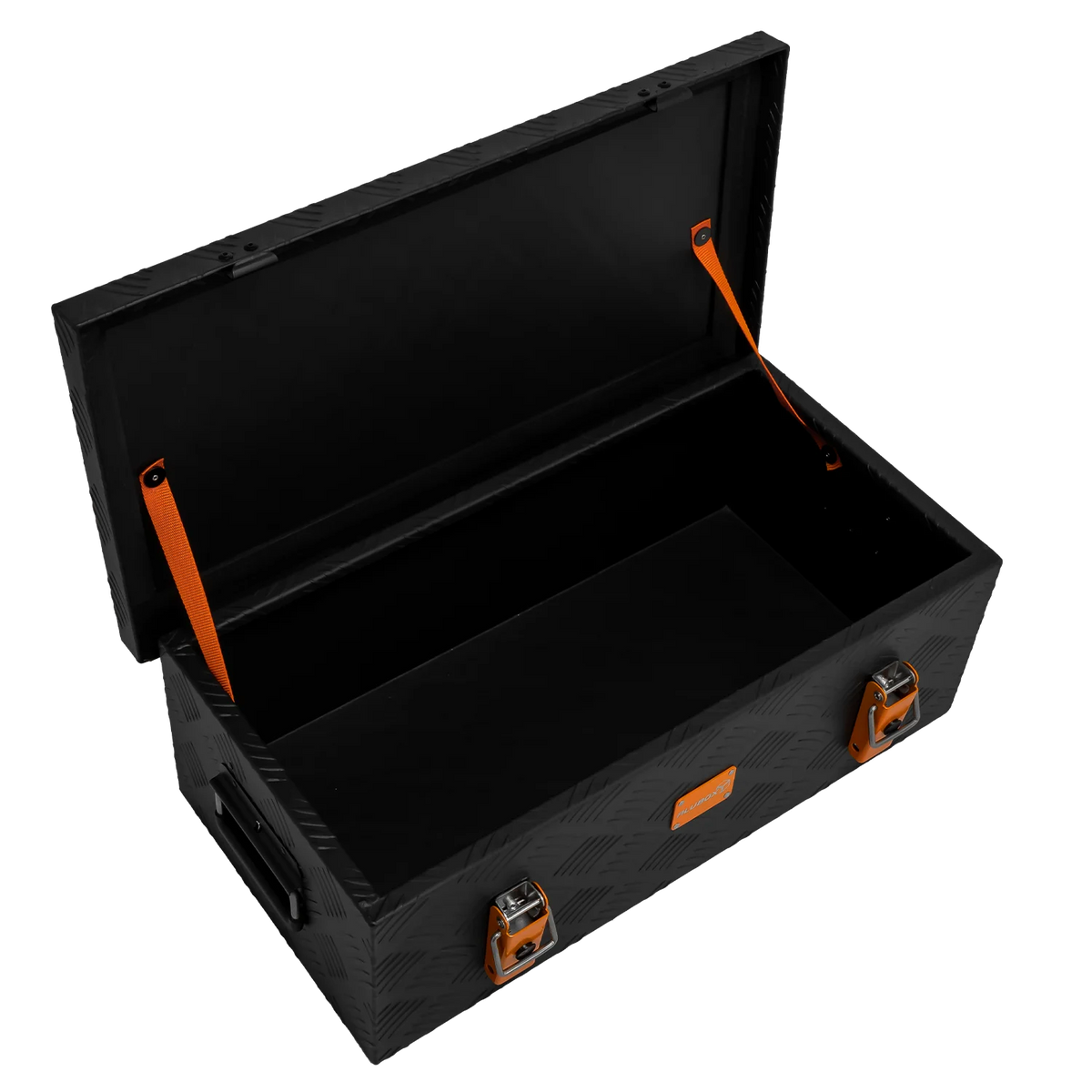 ALUBOX Transportbox 1,5 mm Riffelblech schwarz pulverbeschichtet