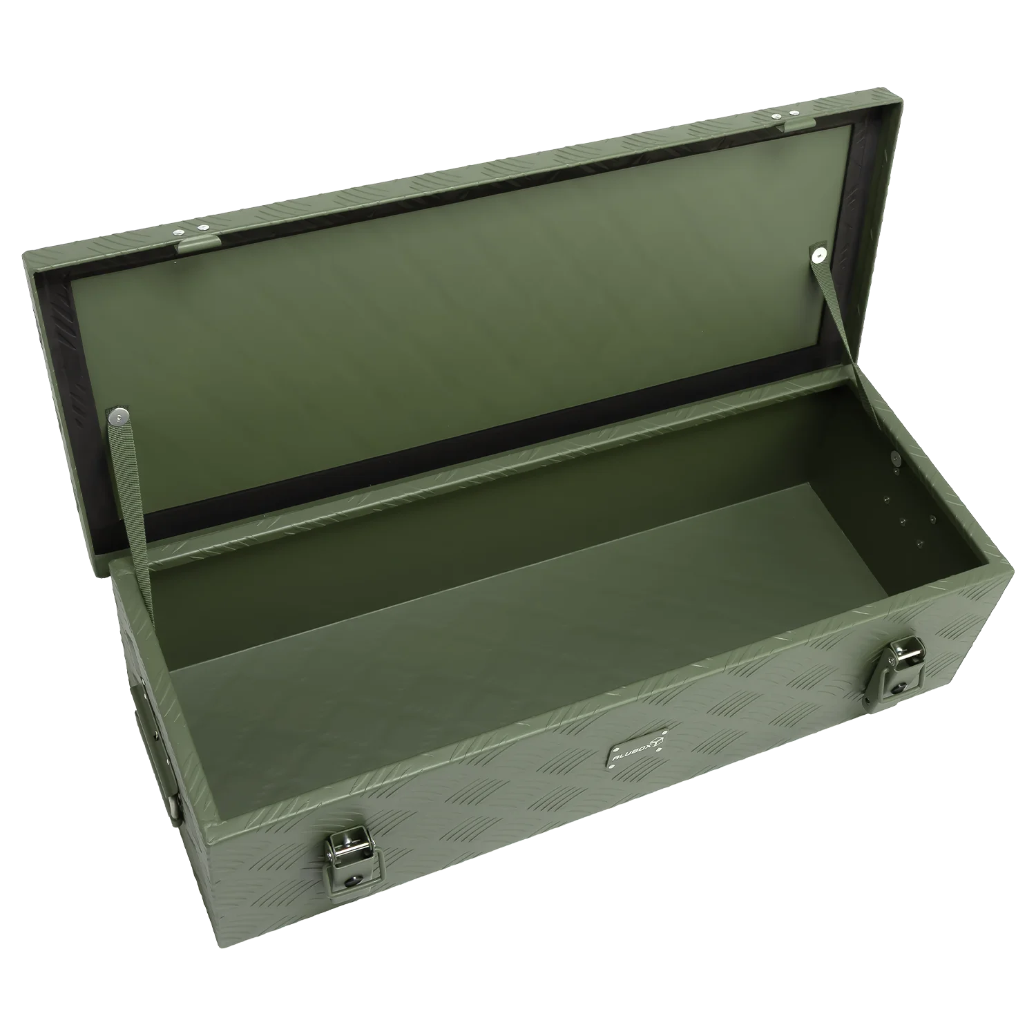ALUBOX Riffelblech 1.5mm Stärke Olivgrün - Größenwahl