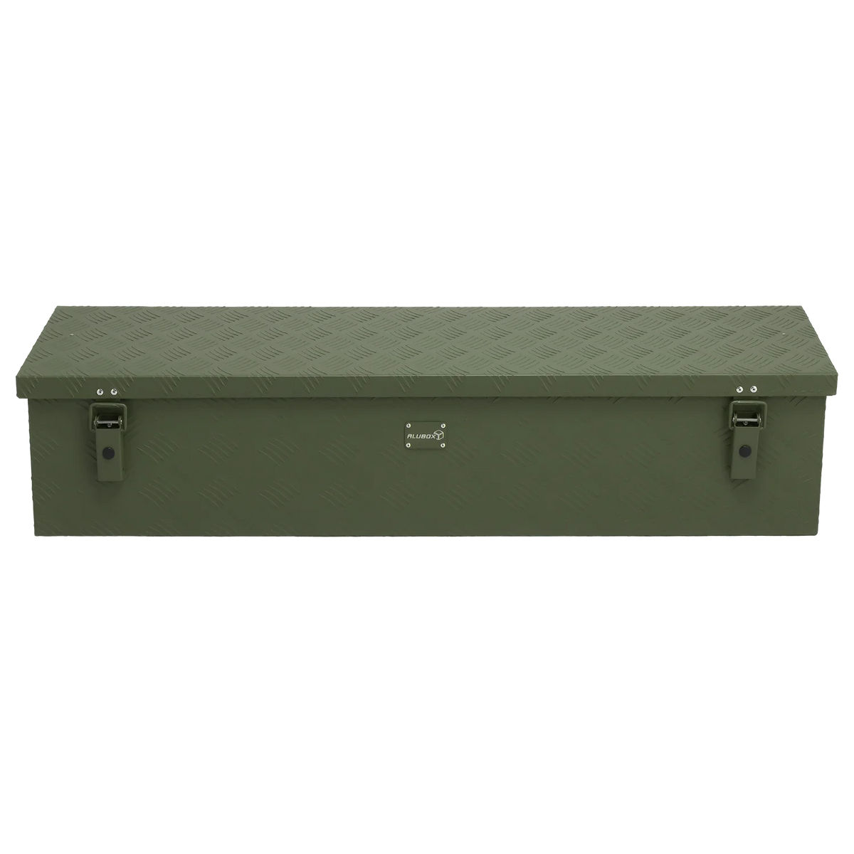 ALUBOX Transportbox 1,5 mm Riffelblech olivgrün pulverbeschichtet