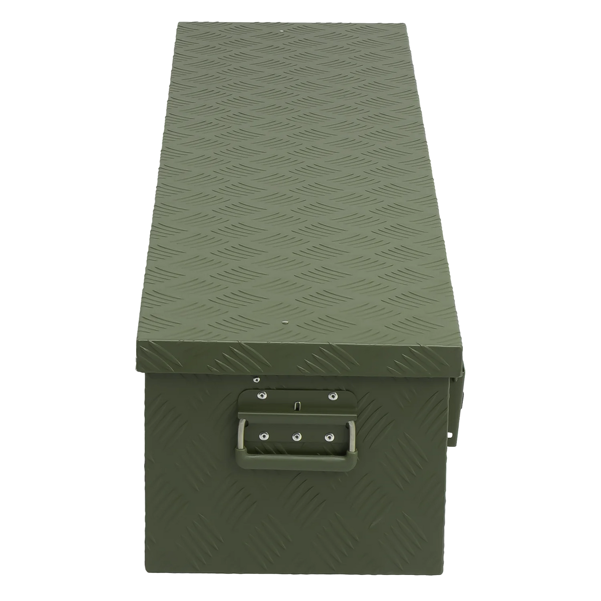 ALUBOX Transportbox 1,5 mm Riffelblech olivgrün pulverbeschichtet
