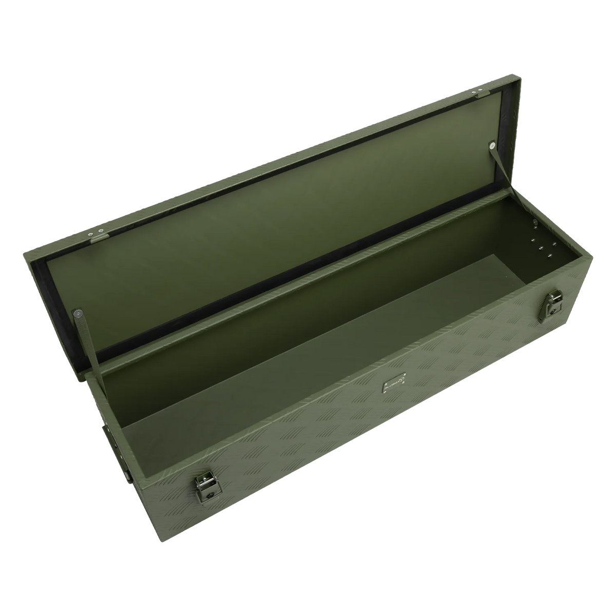 ALUBOX Transportbox 1,5 mm Riffelblech olivgrün pulverbeschichtet