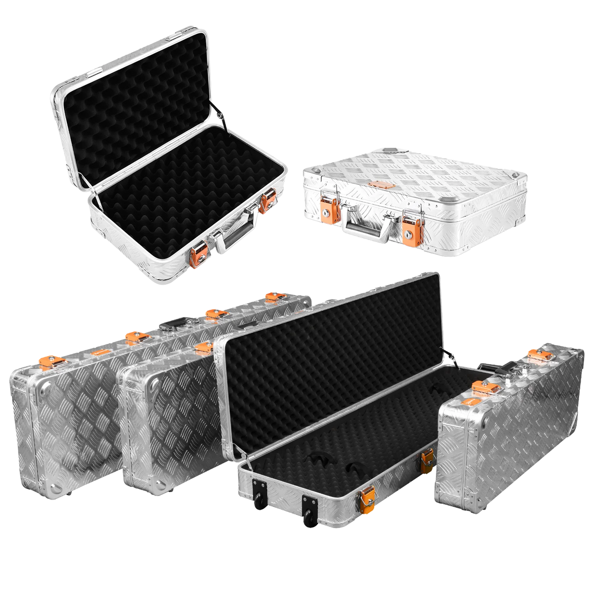 ALUBOX Riffelblech Gun Case Koffer abschließbar