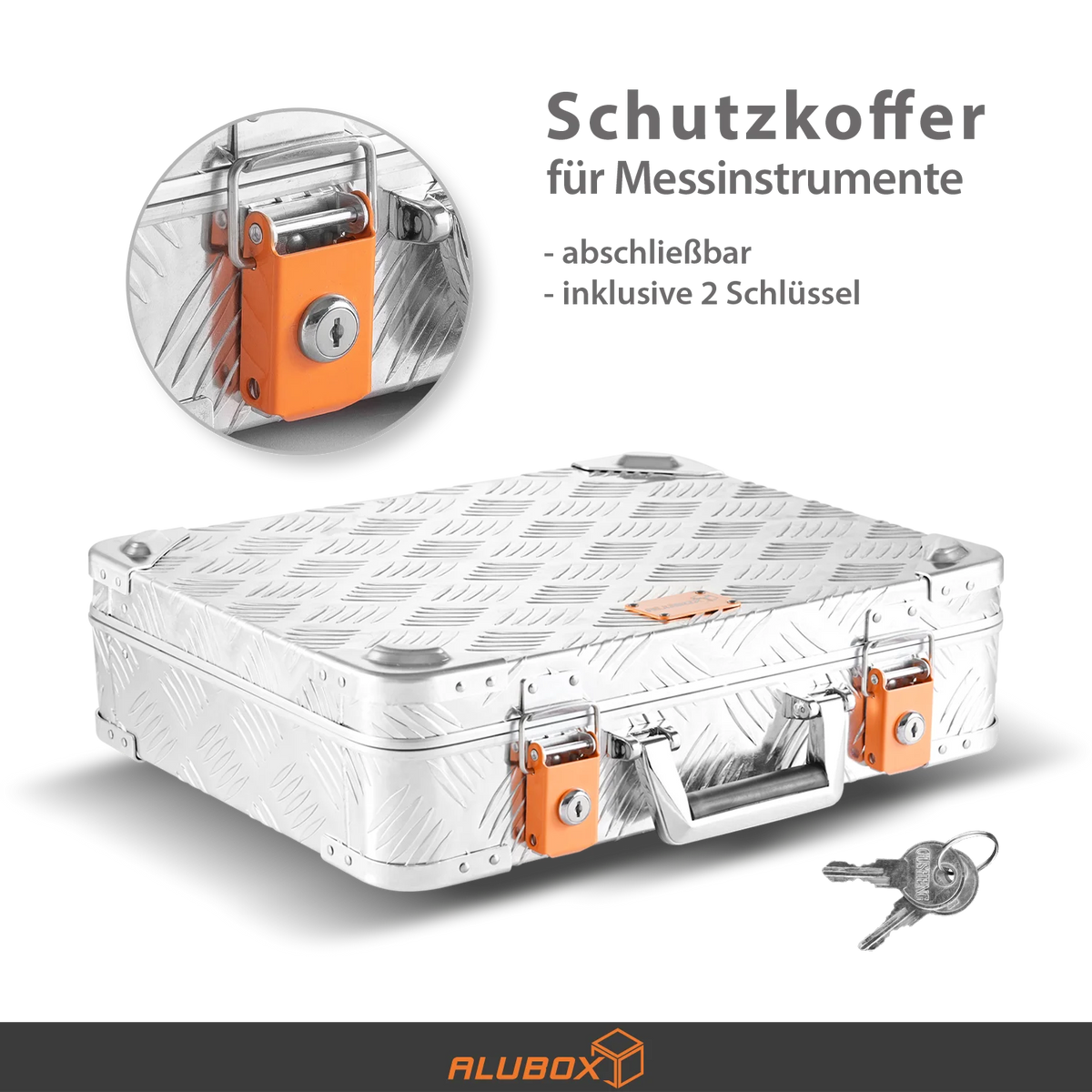 ALUBOX Riffelblech Gun Case Koffer abschließbar