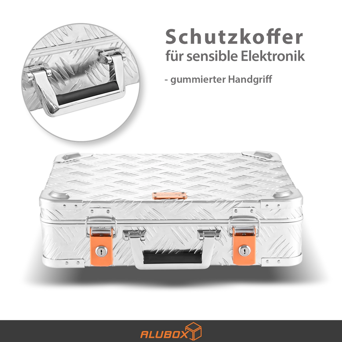 ALUBOX Riffelblech Gun Case Koffer abschließbar