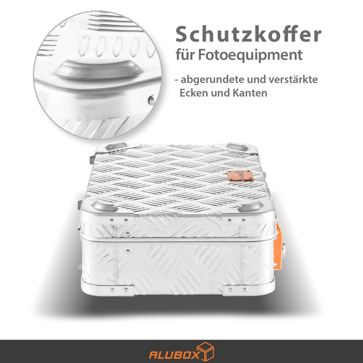 ALUBOX Riffelblech Gun Case Koffer abschließbar