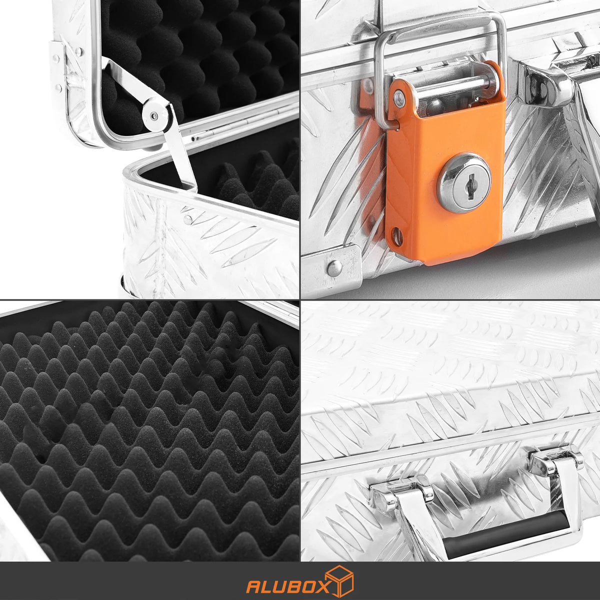 ALUBOX Riffelblech Gun Case Koffer abschließbar