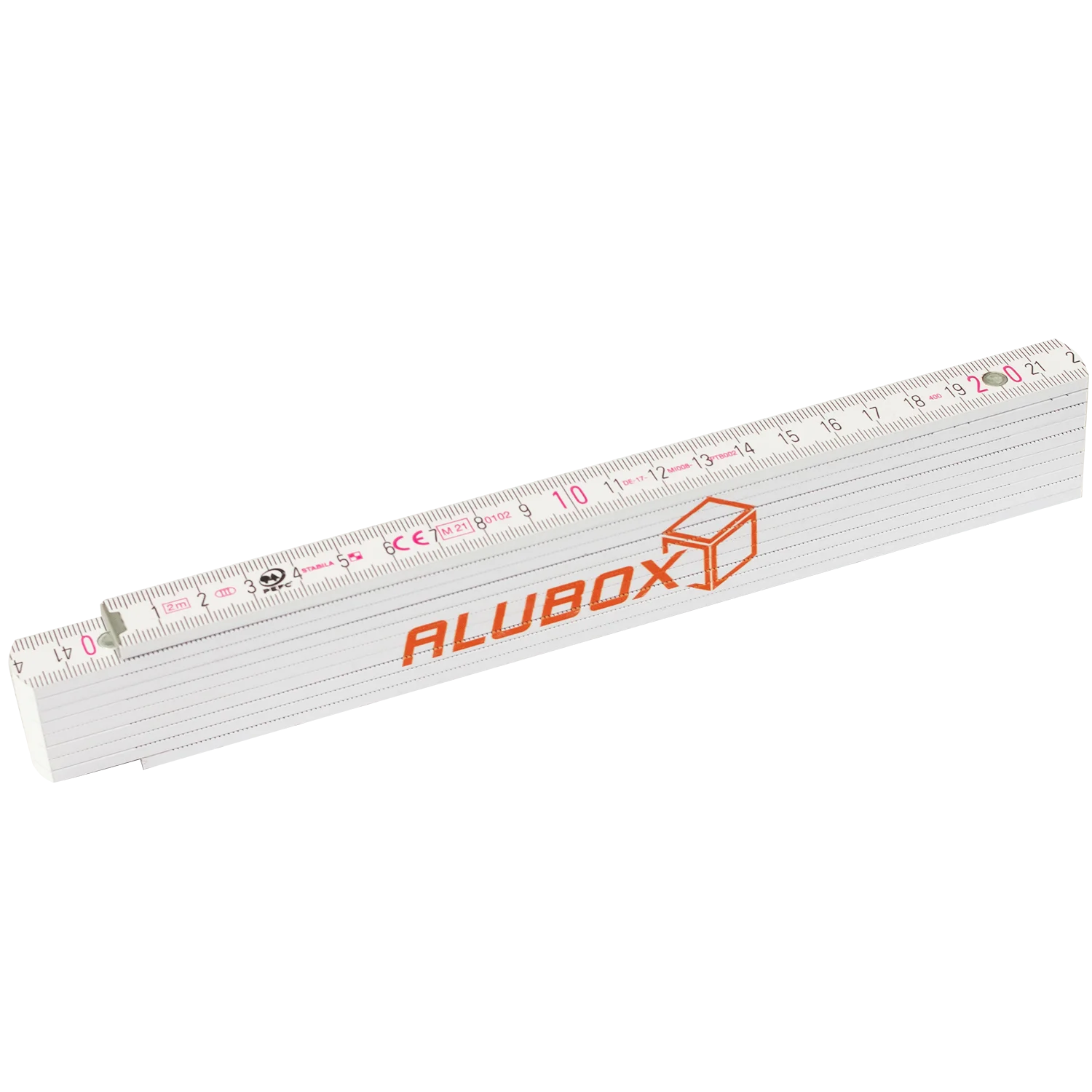 ALUBOX - Zollstock mit Markenlogo