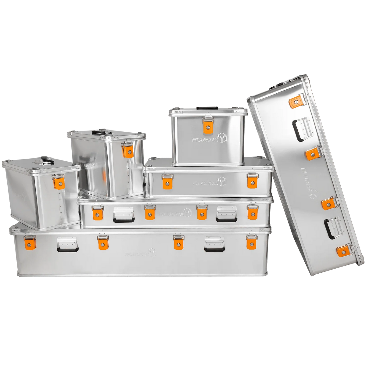 ALUBOX "Outdoor" – Wasserdichte Transportkiste (Dach- & Motorradbox) in Silber