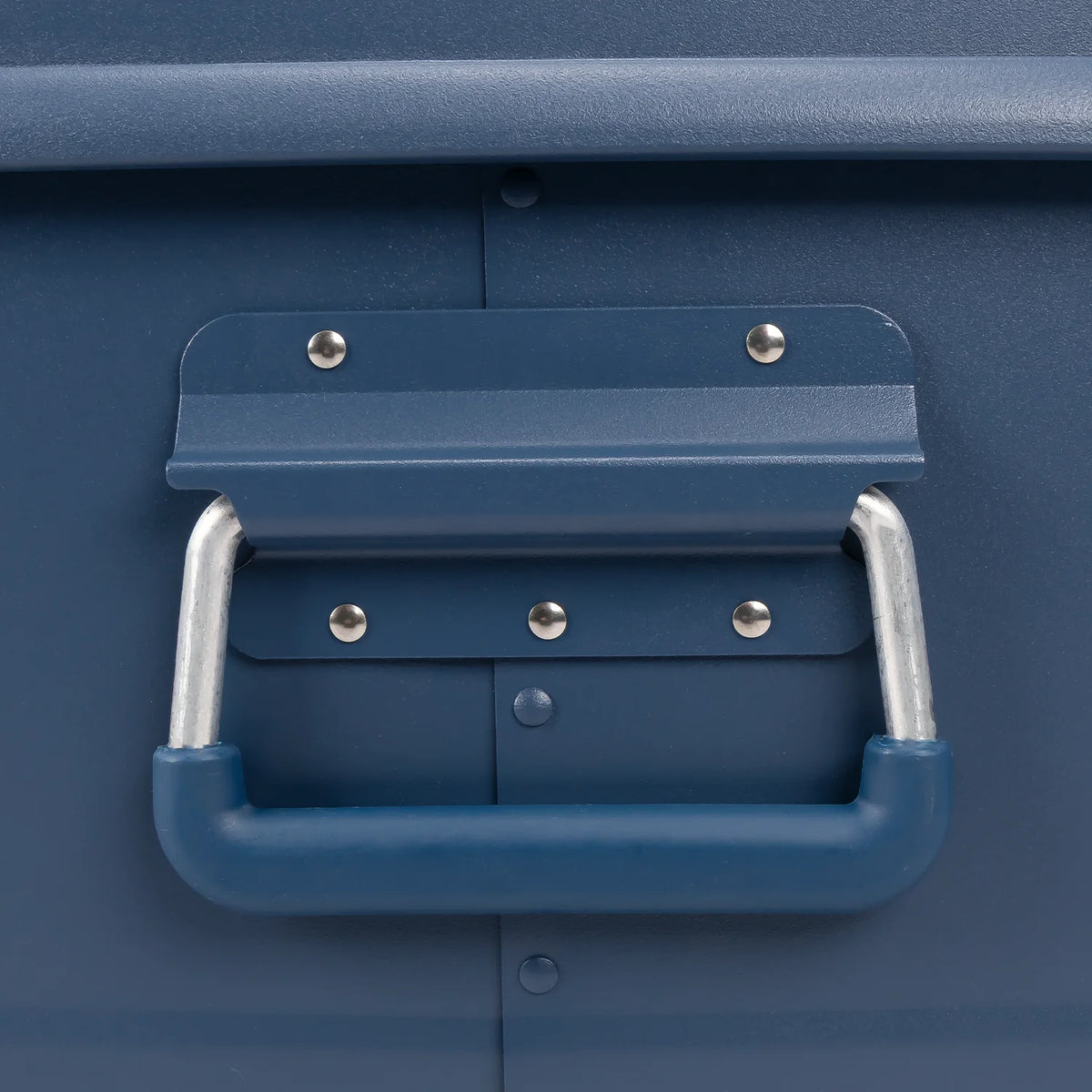 ALUBOX Metallkiste Alu blau - stapelbar - mit Deckel