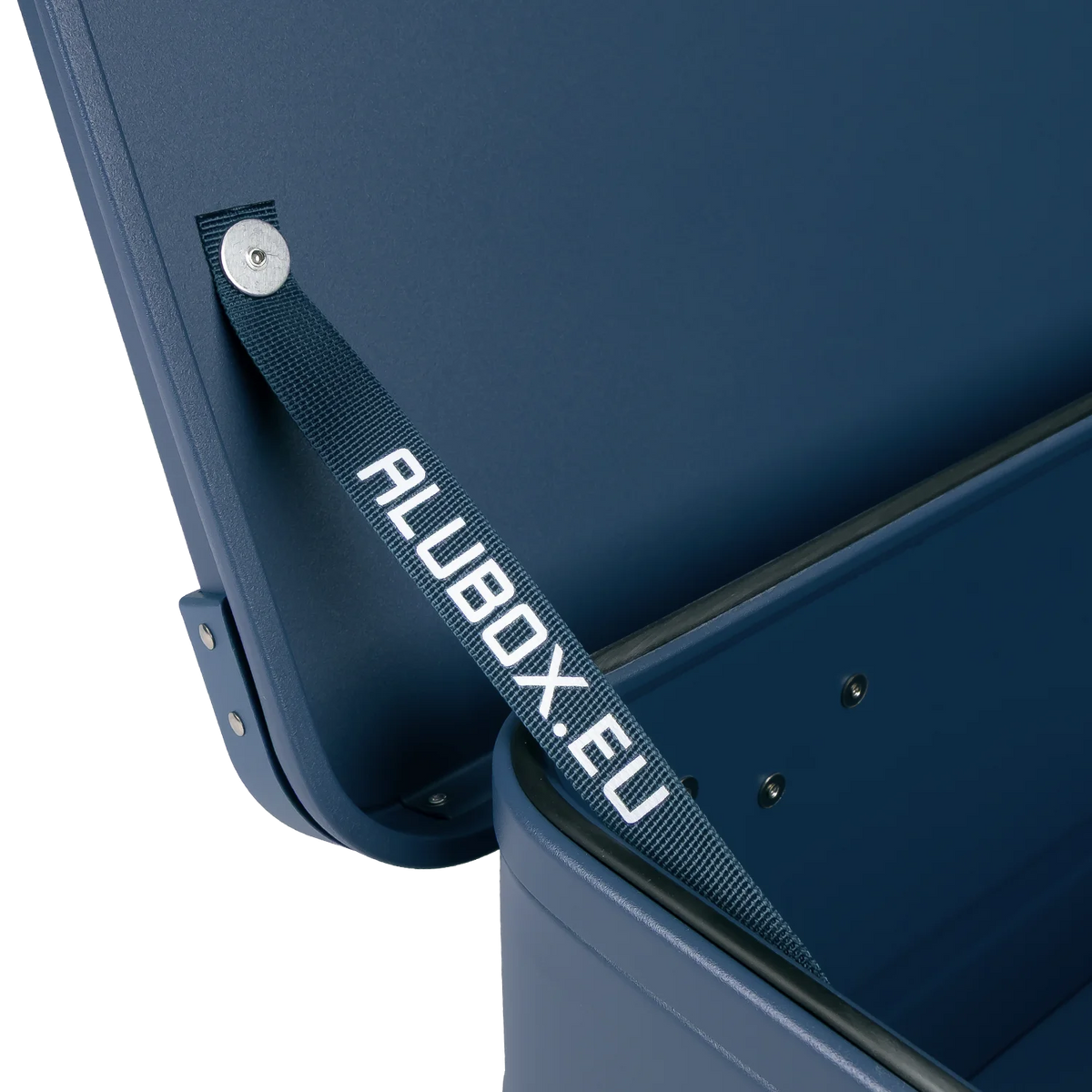 ALUBOX Metallkiste Alu blau - stapelbar - mit Deckel