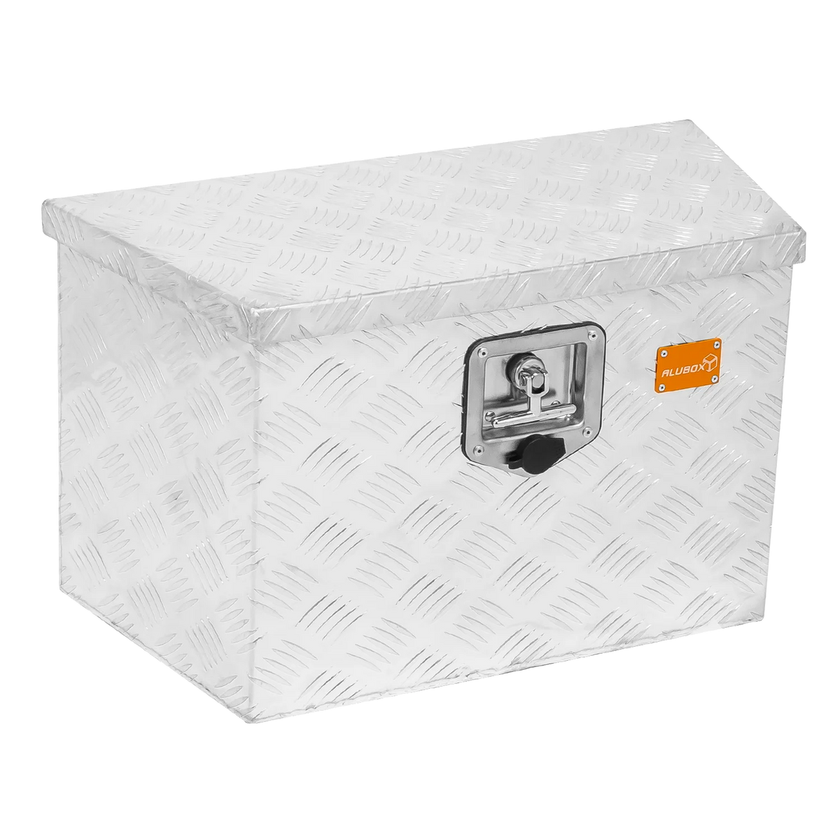 ALUBOX Riffelblech Deichselbox mit Gasdruckheber 50 L