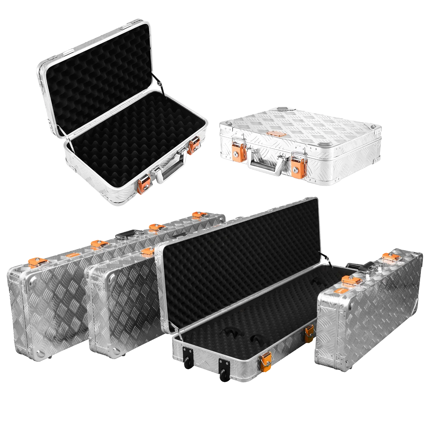 ALUBOX RG-Serie von klein Bis groß, Aluminiumkisten mit Schaumeinsatz zum Transport