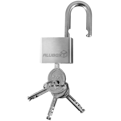Vorhängeschloss 40mm Edelstahl 7mm Bügelstärke 4 Schlüssel