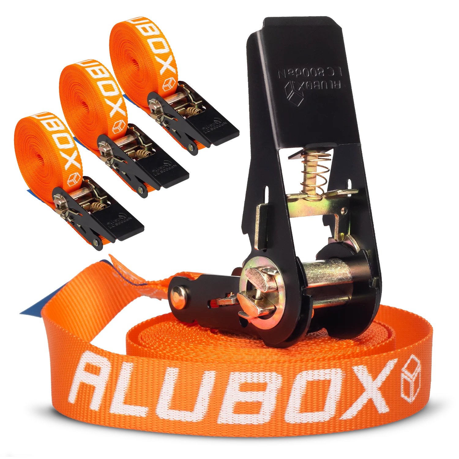 ALUBOX Spanngurt 4 Stück 25mm breit Größenwahl 4m 4 Stk.