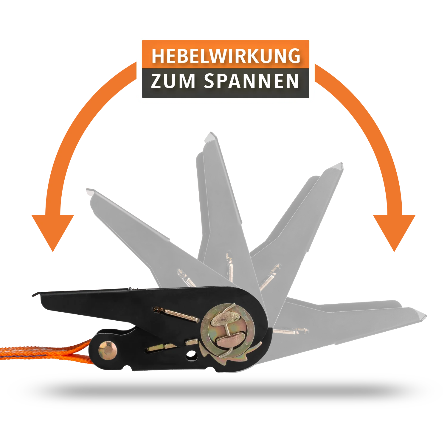ALUBOX Spanngurt 4 Stück 25mm breit Größenwahl