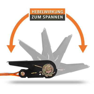 ALUBOX Spanngurt 4 Stück 25mm breit Größenwahl