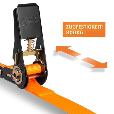 ALUBOX Spanngurt 4 Stück 25mm breit Größenwahl