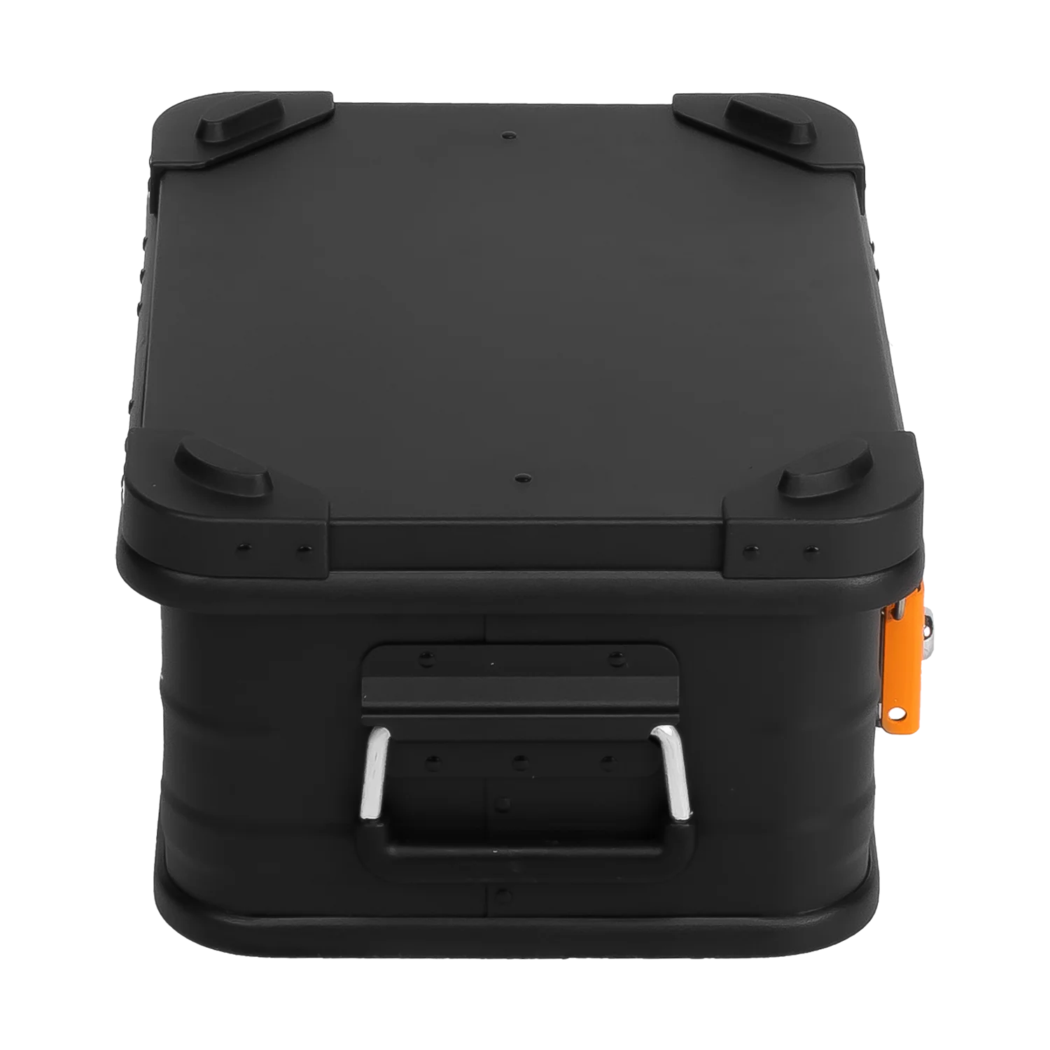 ALUBOX Alukiste mit Stapelecken E18 - E159 Liter - schwarz orange