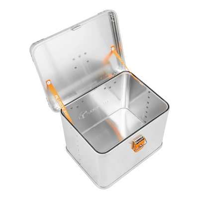 ALUBOX Outdoor Transportkiste wasserdicht blank silber