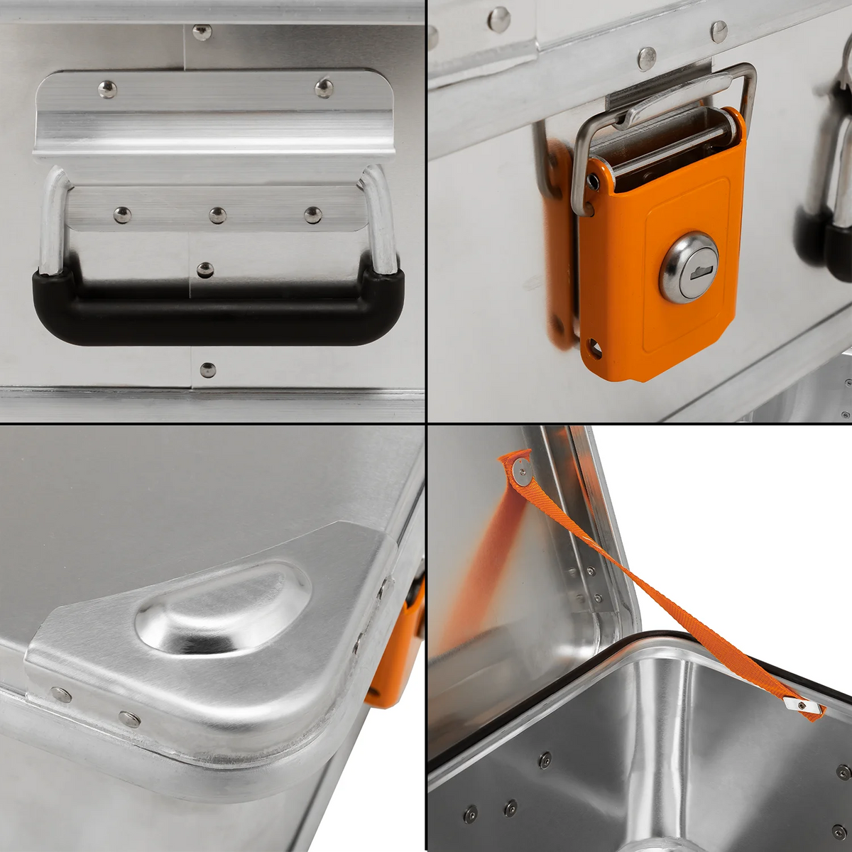 ALUBOX Outdoor Transportkiste wasserdicht blank silber