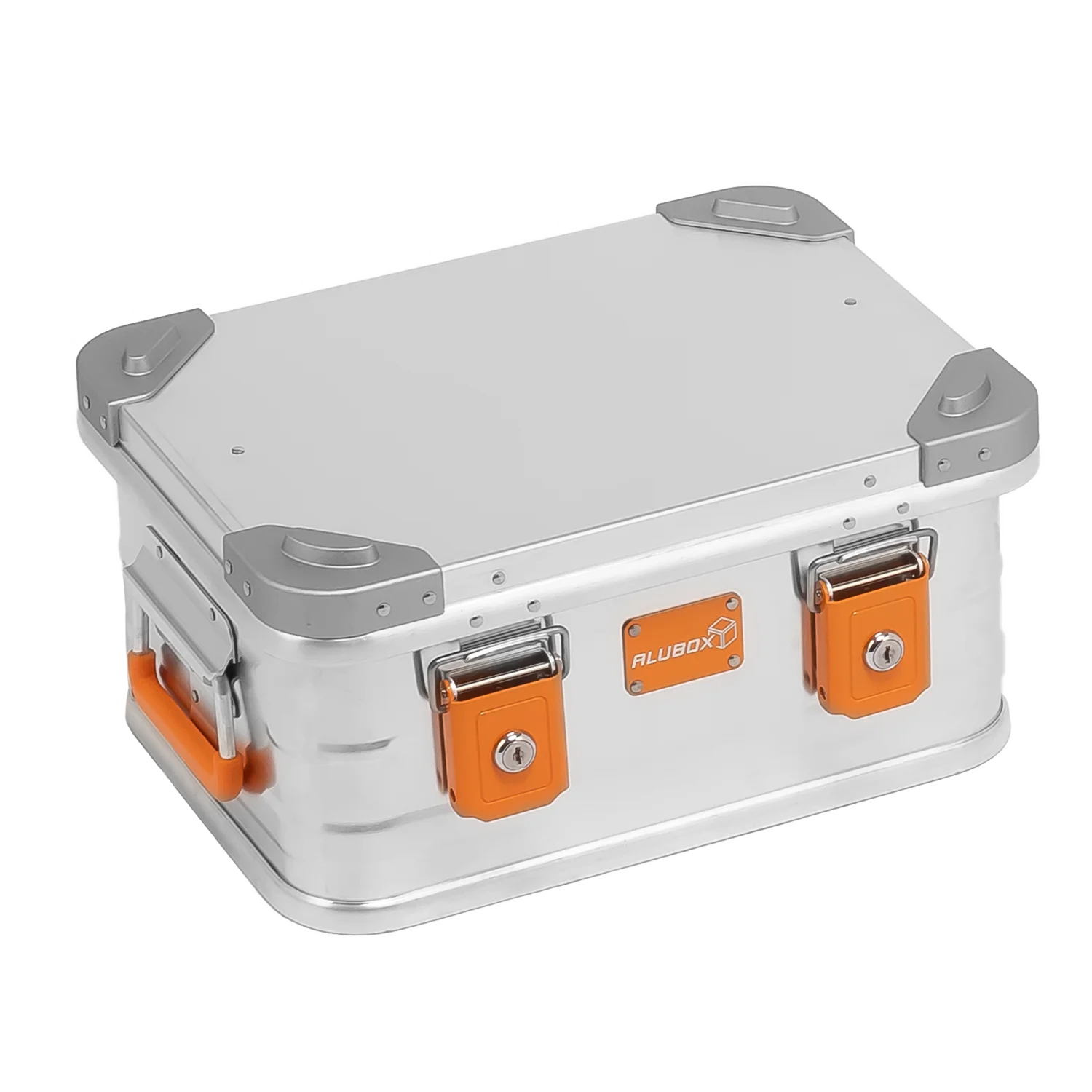 Alubox Premium Lagerbox 18-250 Liter - Stapelecken- silber Variante 18 L - 420 x 310 x 200