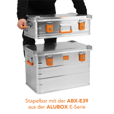 Alubox Premium Lagerbox 18-250 Liter - Stapelecken- silber Variante