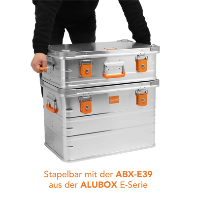 Alubox Premium Lagerbox 18-250 Liter - Stapelecken- silber Variante