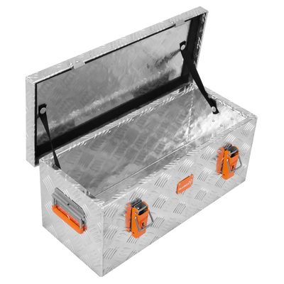 Aluminiumbox aus Riffelblech Transportkiste 37 Liter - 470 Liter