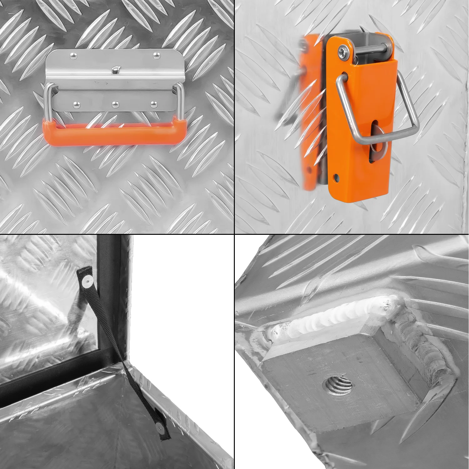 Aluminiumbox aus Riffelblech Transportkiste 37 Liter - 470 Liter